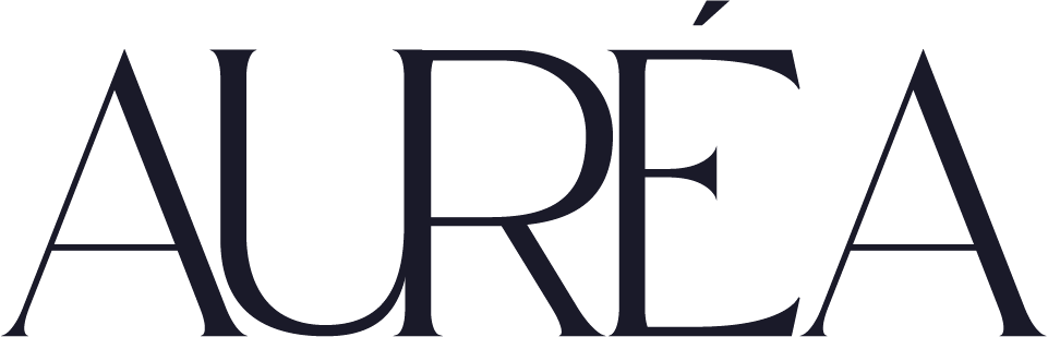 Aurea full logo blue